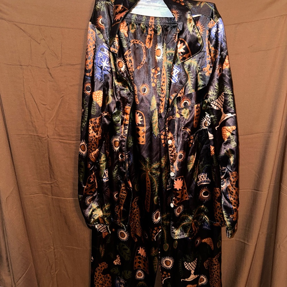 Stylish Multicolor satin pajamas